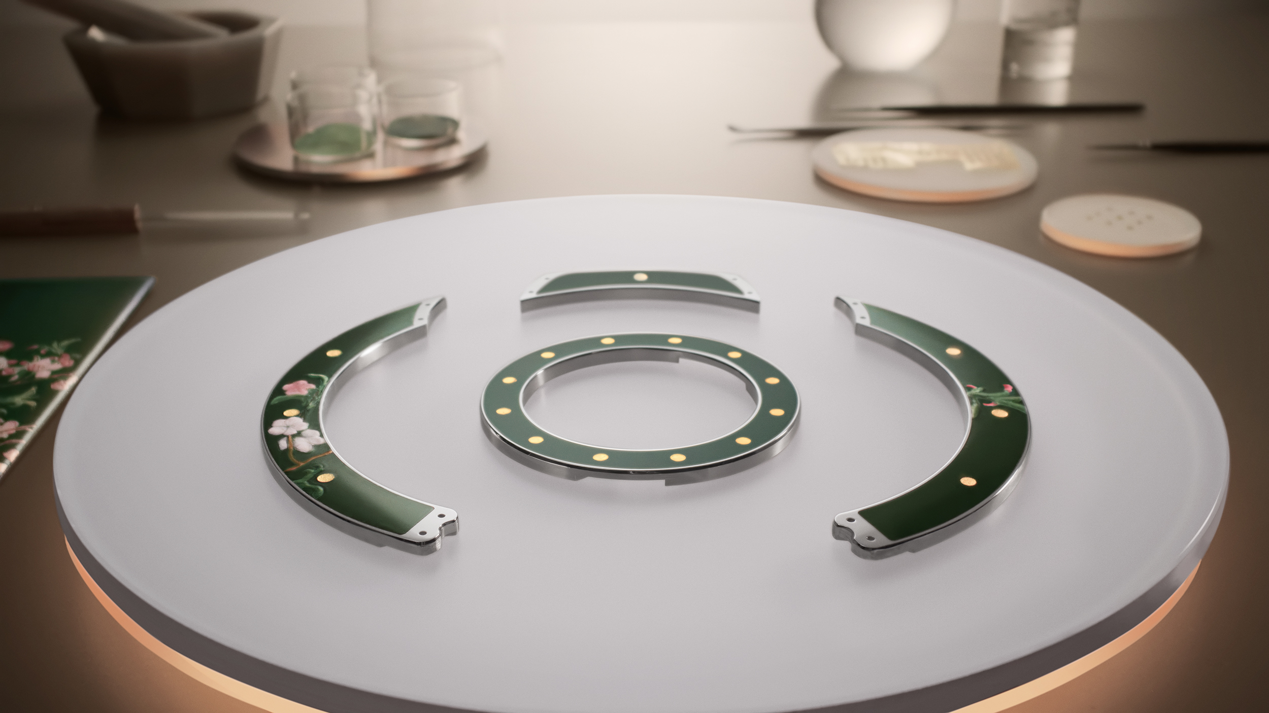 INTRODUCING ATMOS ENAMEL COLIBRIS AND ATMOS WOOD MARQUETERIE