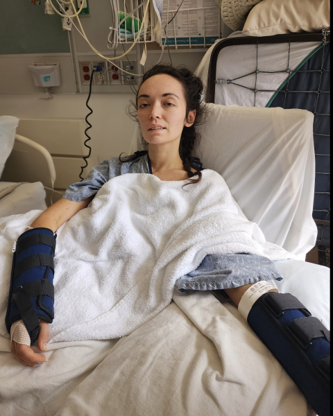 Buchholz spent several months at Cedars-Sinai. Photo courtesy of Katie Buchholz.