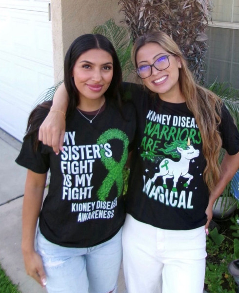 Miranda (izquierda) y Angélica Ponce afirman que quieren ser defensoras del regalo de vida que representa la donación de riñón en vida. Foto cortesía de Angélica y Miranda Ponce.