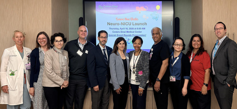 Guerin Children's colleagues gathered for the Neuro-NICU launch on April 16, 2026. Photo by Cedars-Sinai.s