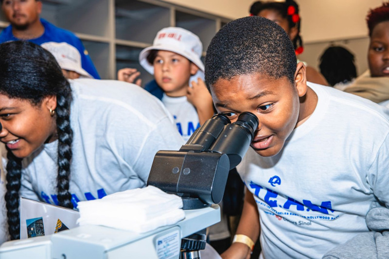 Students got a firsthand look at careers in science at the event.