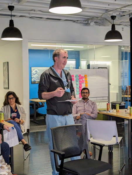 Matthew Bloom, MD, at a recent Idea-thon