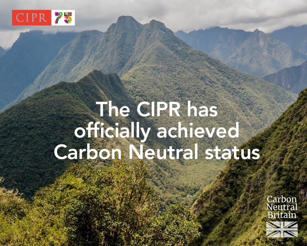 CIPR works with Carbon Neutral Britain to achieve Carbon Neutral Status