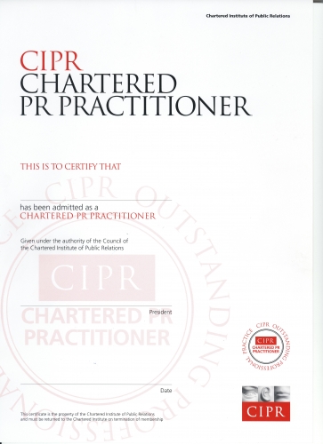 CIPR announces two new Chartered Public Relations Practitioners and ...