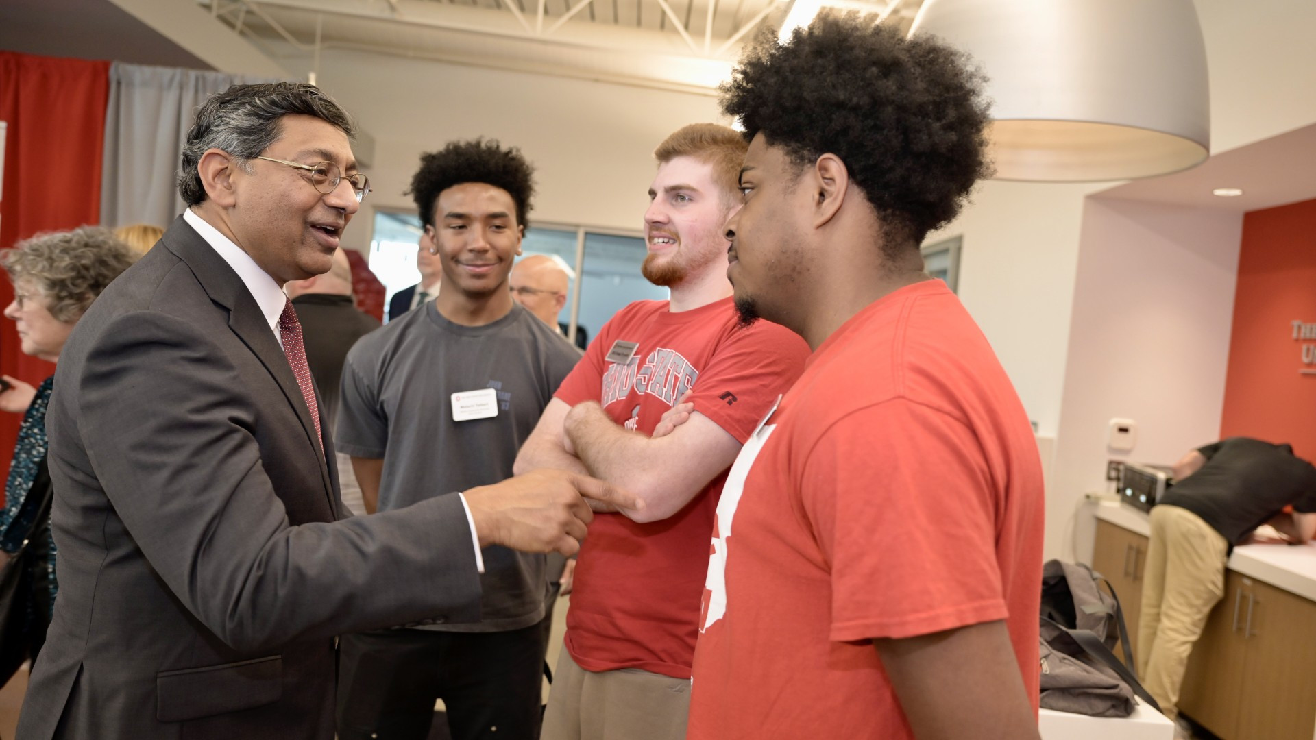 President Bellamkonda meets with students at Ohio State Lima