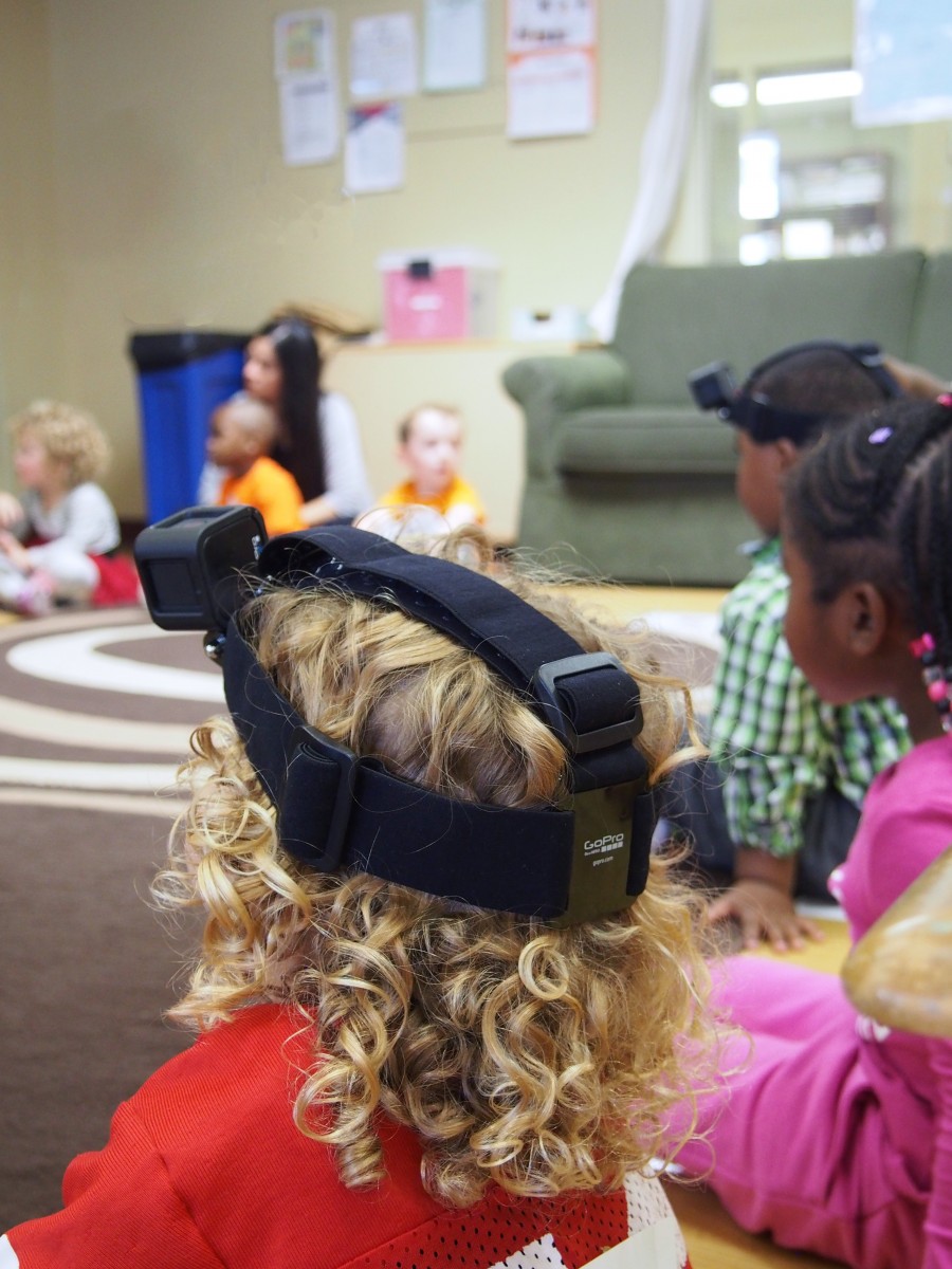 Preschoolers wore video cameras to capture their perspective.