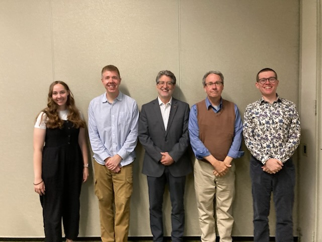 From left-to-right: Miqaela Weller, Erik Aver, Evan Skillman, Richard Pogge, and Noah Rogers in Anchorage, Alaska in June, 2025.