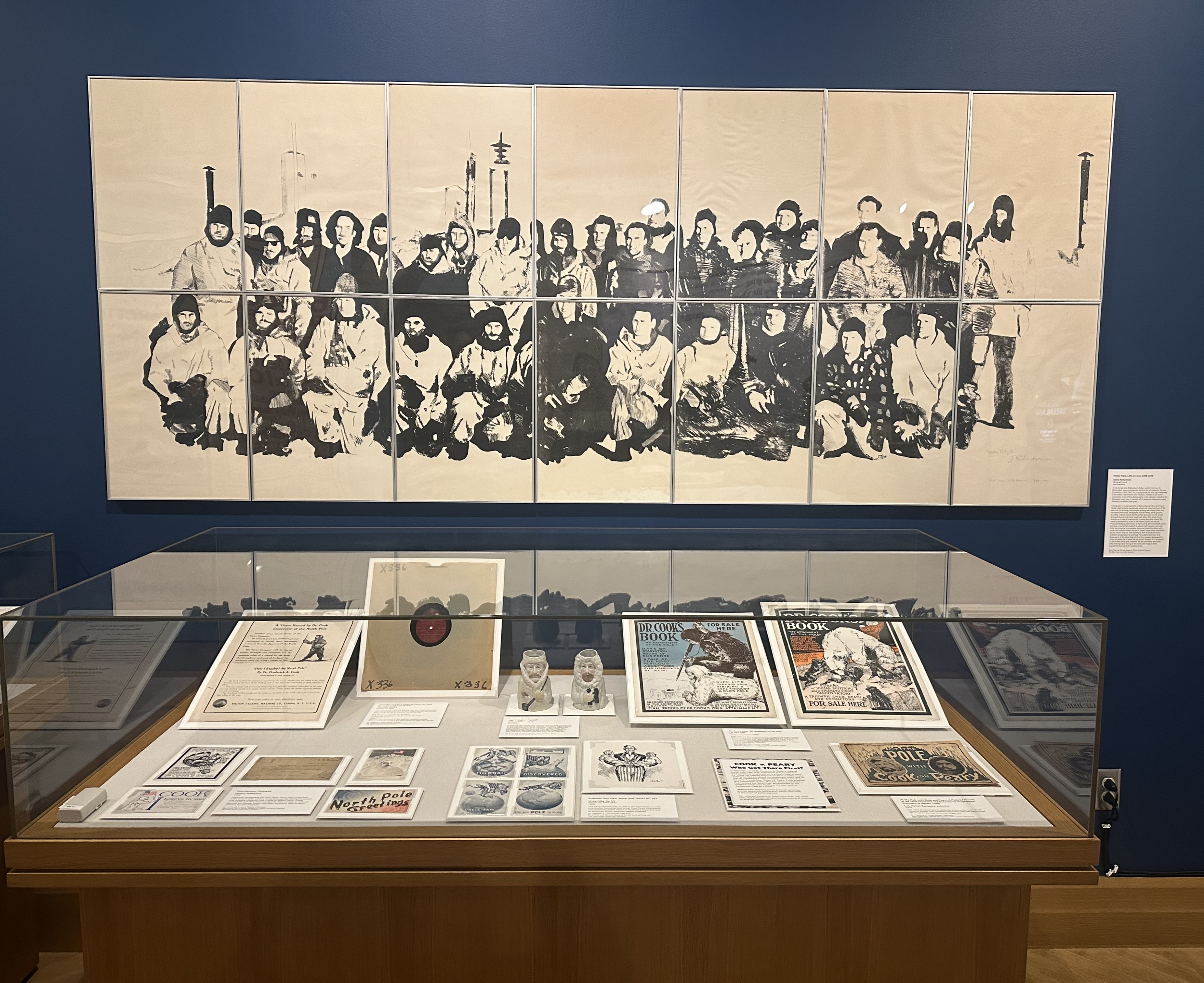 Items on display in the exhibition.
