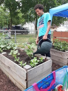 An Urban Gardening Entrepreneurs Motivating Sustainability participant. Deanna Wilkinson, CC BY