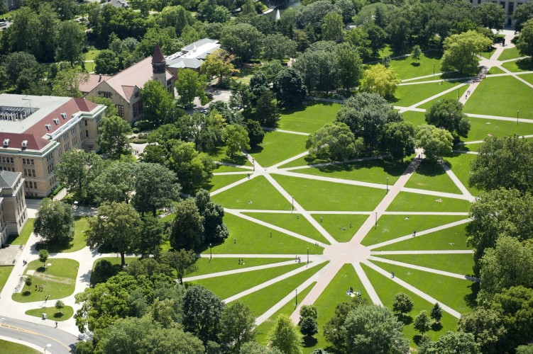The Oval on Ohio State’s Columbus campus