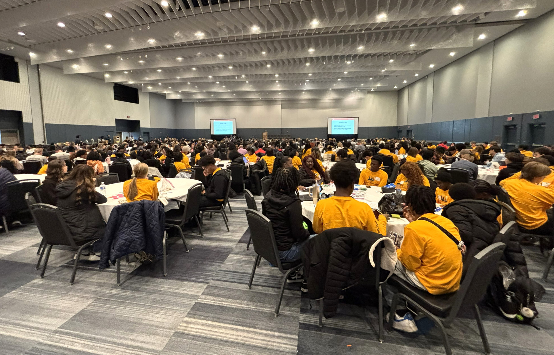 The Student Research Leadership Collaborative event drew students from all over Ohio.