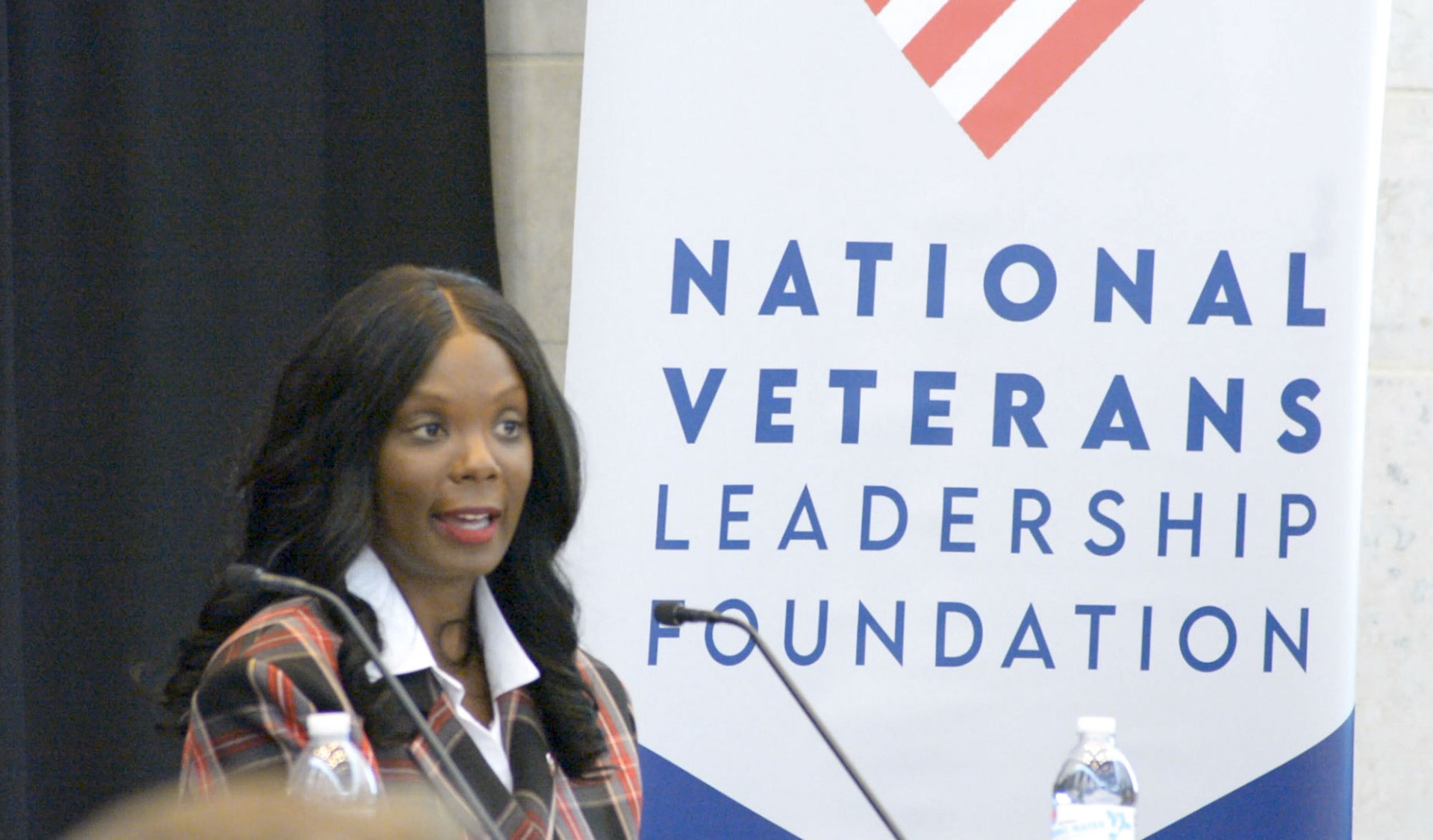 Melissa Shivers speaks at the IUC Military Connected Student Symposium.