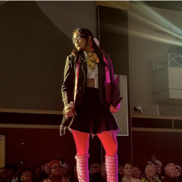 Ohio State students designed, sewed and modeled the garments that were presented in the fashion parade.
