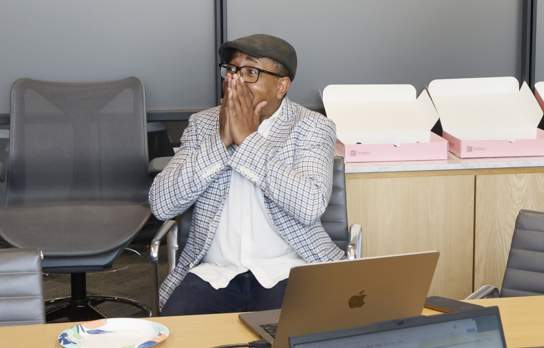 Anderson was stunned by the announcement. "I squealed," he said.