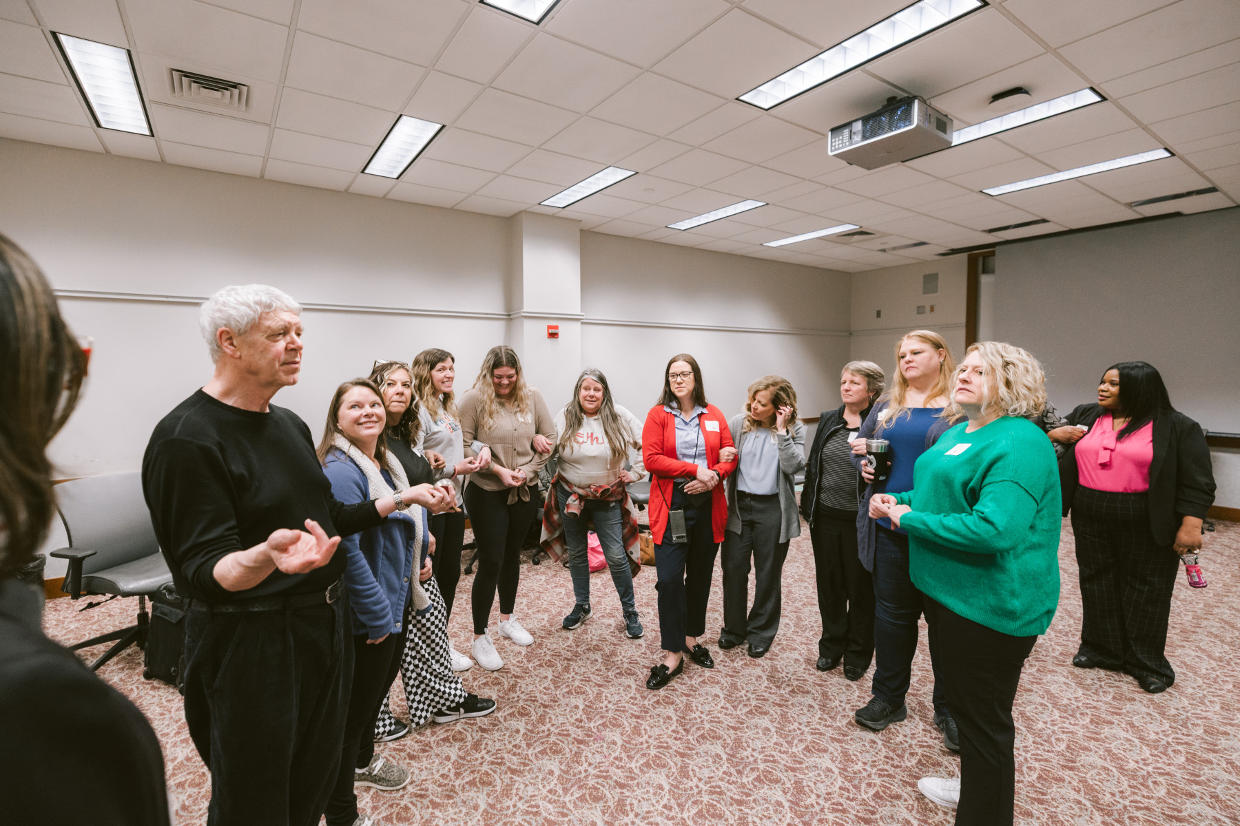 Ohio State Professor Brian Edmiston led a session on how to use children’s  books in the classroom.