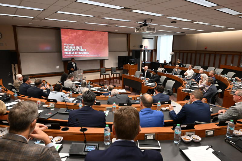 The Columbus Partnership held its first meeting on Ohio State’s campus at the Fisher College of Business.