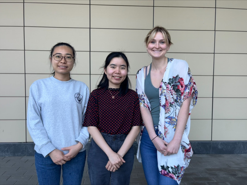 From Left to Right: Co-authors Xueling Mo, Khue Nguyen, and Bethany DeMuynck.