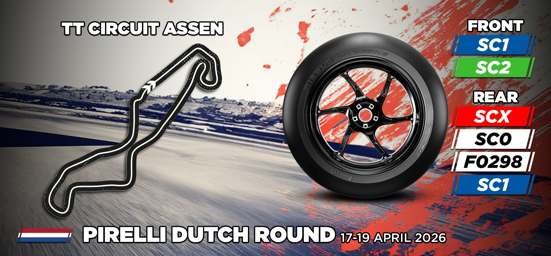 A new Pirelli soft rear tyre debuts at Assen