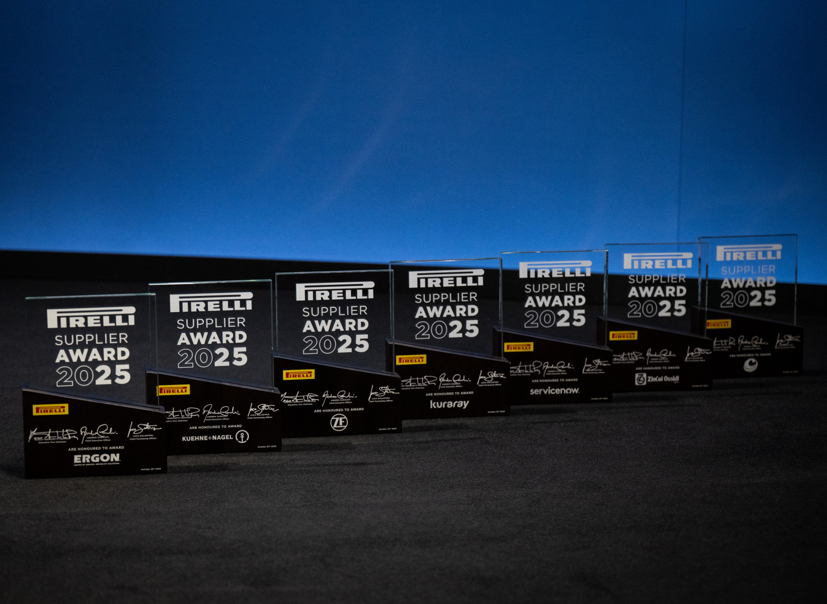 PIRELLI AWARDS BEST SUPPLIERS FOR INNOVATION, DIGITAL TRANSFORMATION, SUSTAINABILITY, QUALITY, EXCELLENCE, AND SERVICE LEVEL – Newsroom Pirelli PIRELLI AWARDS BEST SUPPLIERS FOR INNOVATION, DIGITAL TRANSFORMATION, SUSTAINABILITY, QUALITY, EXCELLENCE, AND SERVICE LEVEL – Newsroom Pirelli