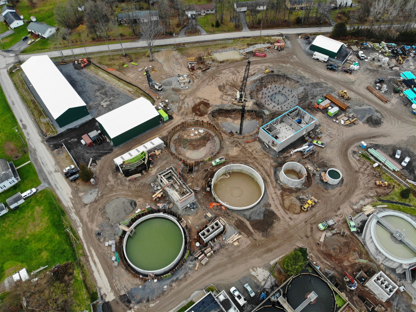 Construction Continues at Oneida Wastewater Facility