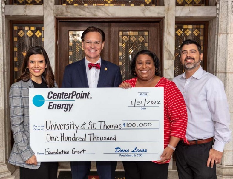 CenterPoint Energy Foundations gives 100,000 to STEM at UST