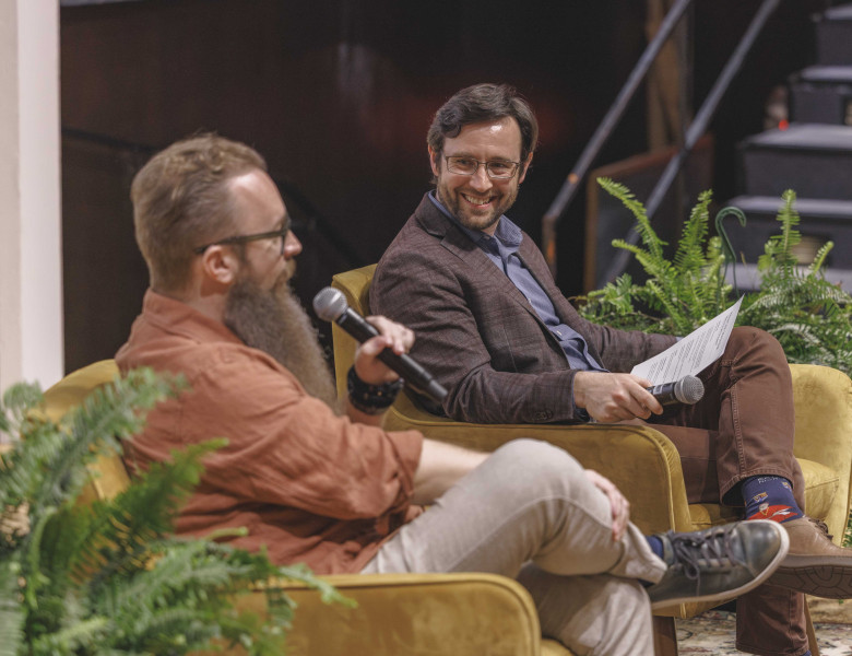 Taylor Black and Dr. Tom Harmon at the Annual Miller Lecture on March 21, 2026 at University of St. Thomas-Houston.