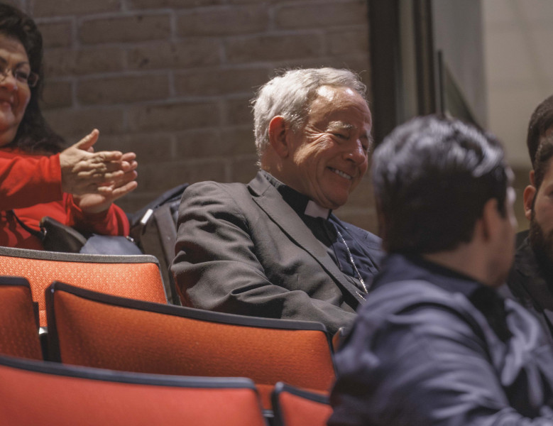 Archbishop J. Michael Miller at the Annual Miller Lecture on March 21, 2026 at University of St. Thomas-Houston.