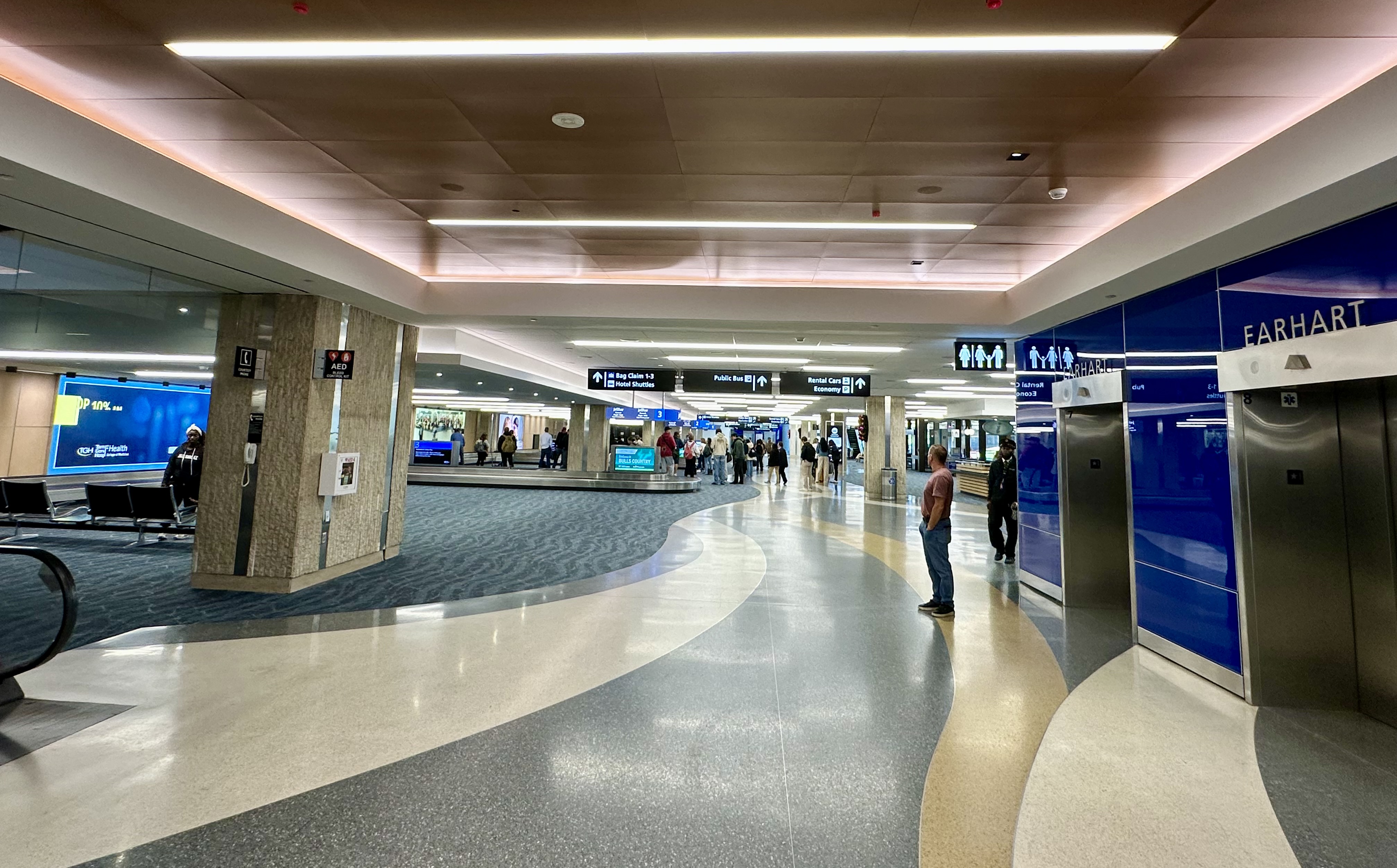 Refreshed Bag Claim area greets TPA's holiday travelers