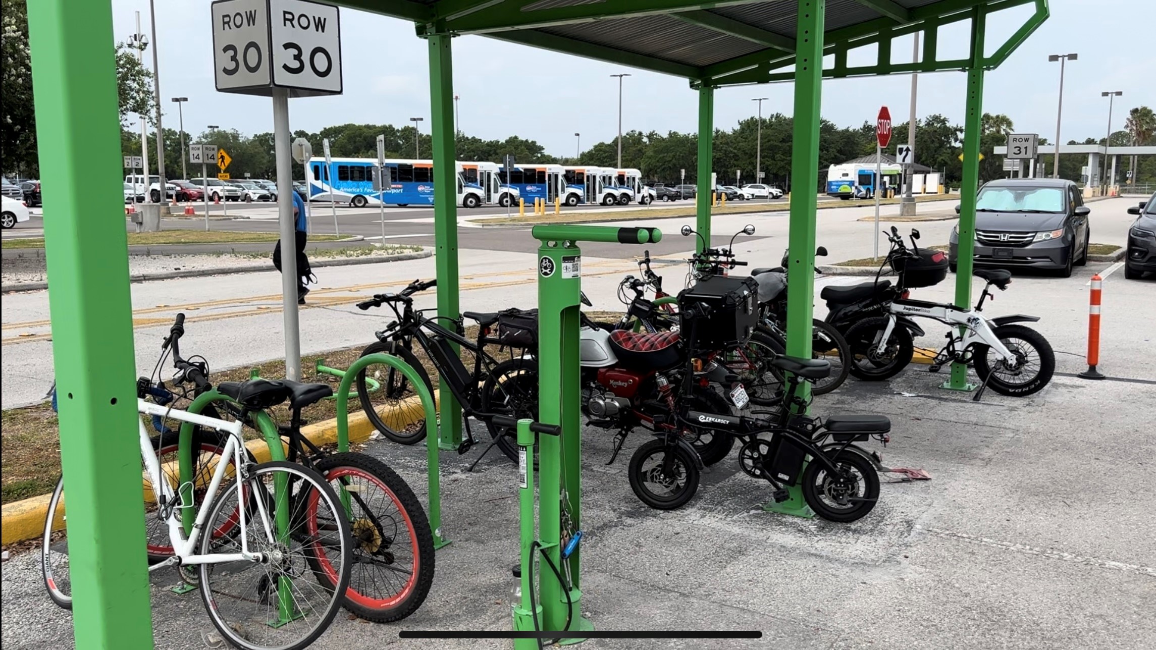 Employee Bike Racks TPA hosts National Bike Month celebration in Main Terminal