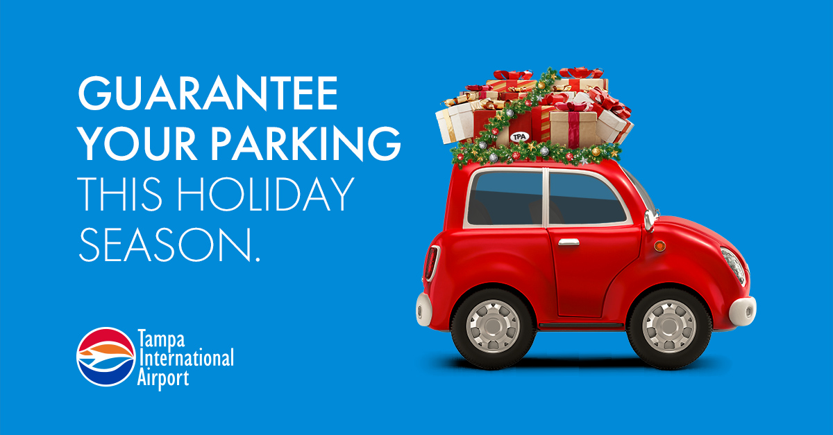 Book your parking at TPA for Christmas week