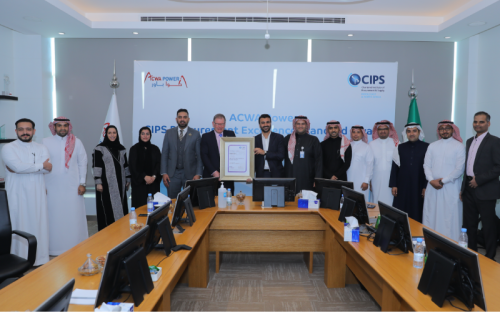 ACWA Powers obtains Chartered Institute of Procurement & Supply (CIPS) accreditation for excellence in procurement and supply chain management