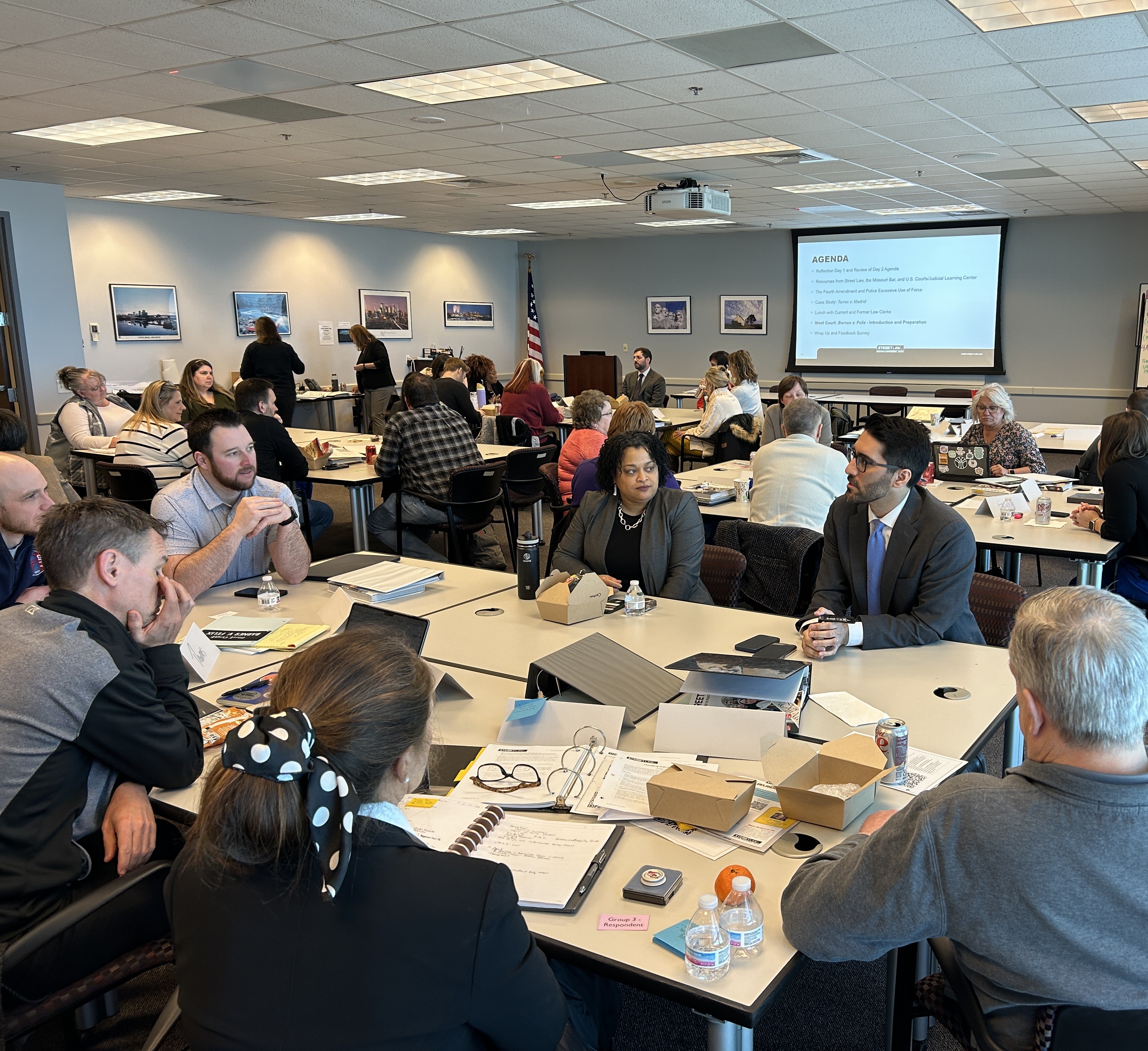 Teachers consider the rule of law and fair and effective courts during ...