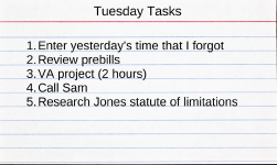 Journal - Notecard Tasks
