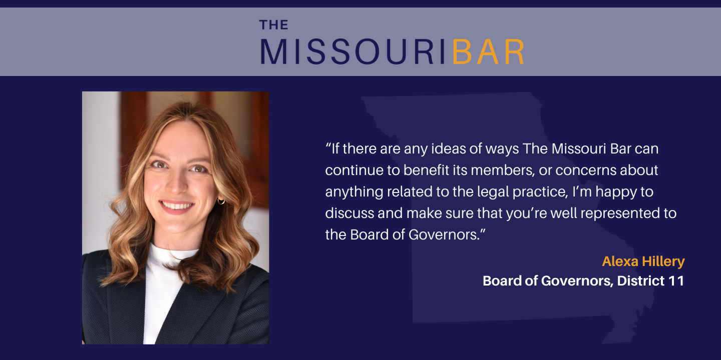 Meet your new Board of Governors Alexa Hillery, District 11