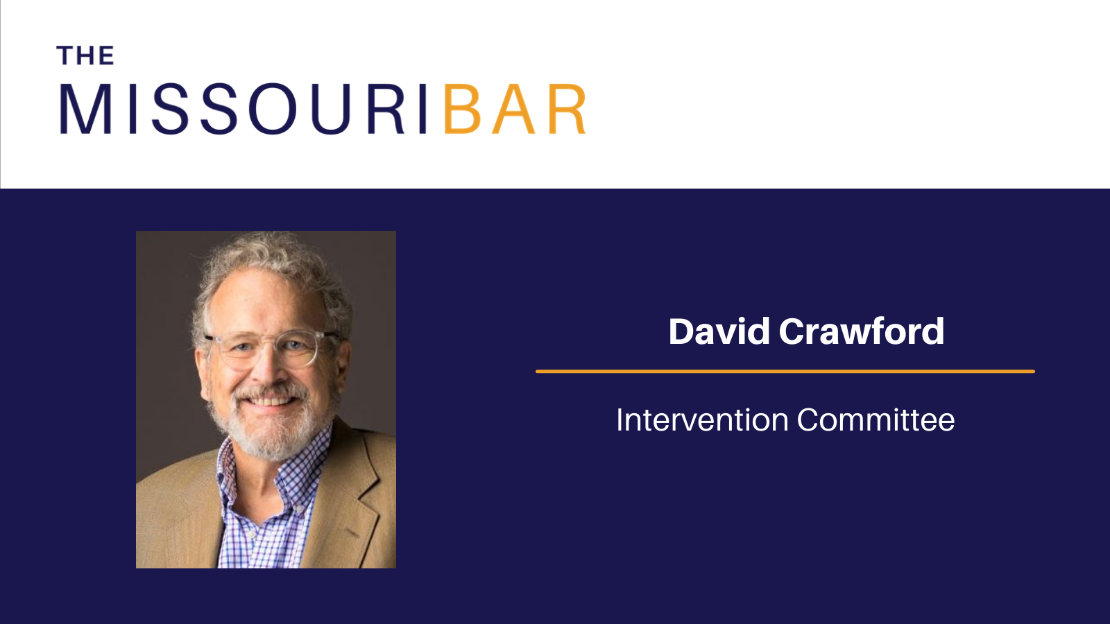 David Crawford reappointed to Intervention Committee