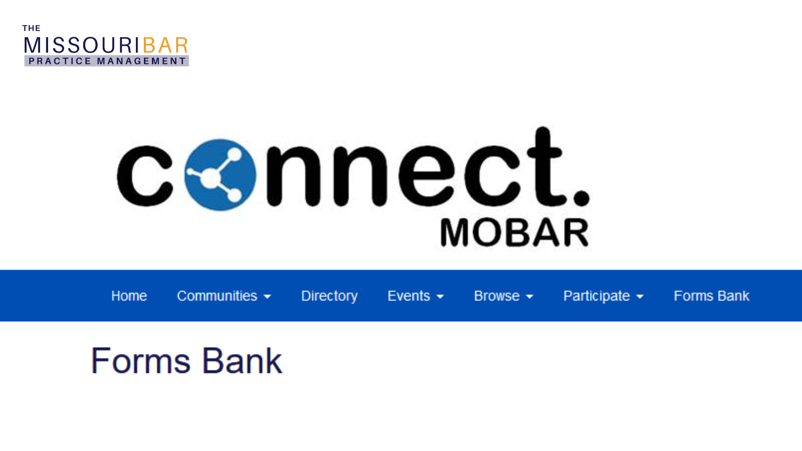 Utilize the forms bank to streamline your practice