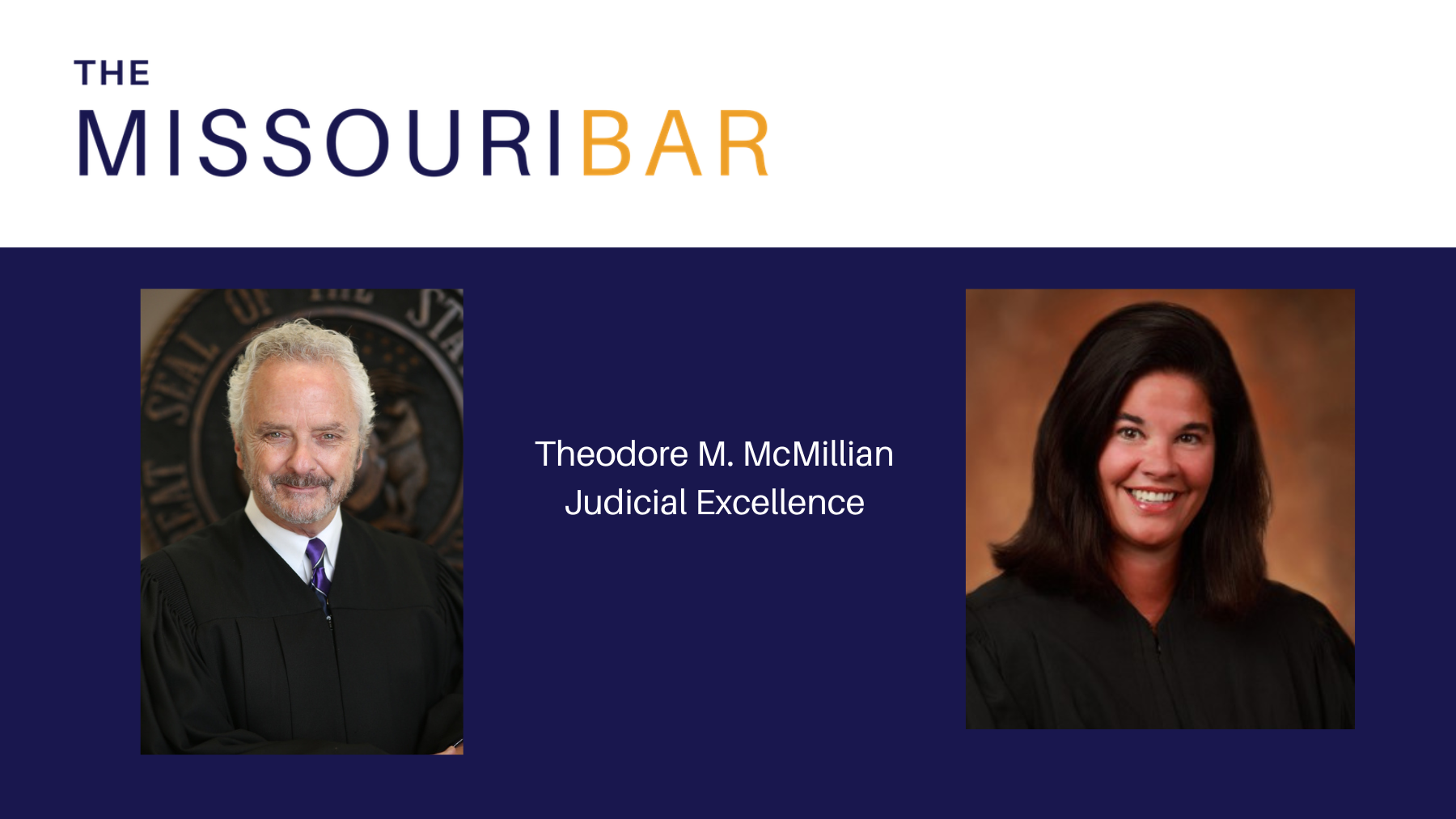 Judges Gabbert, Hogan recognized for judicial excellence