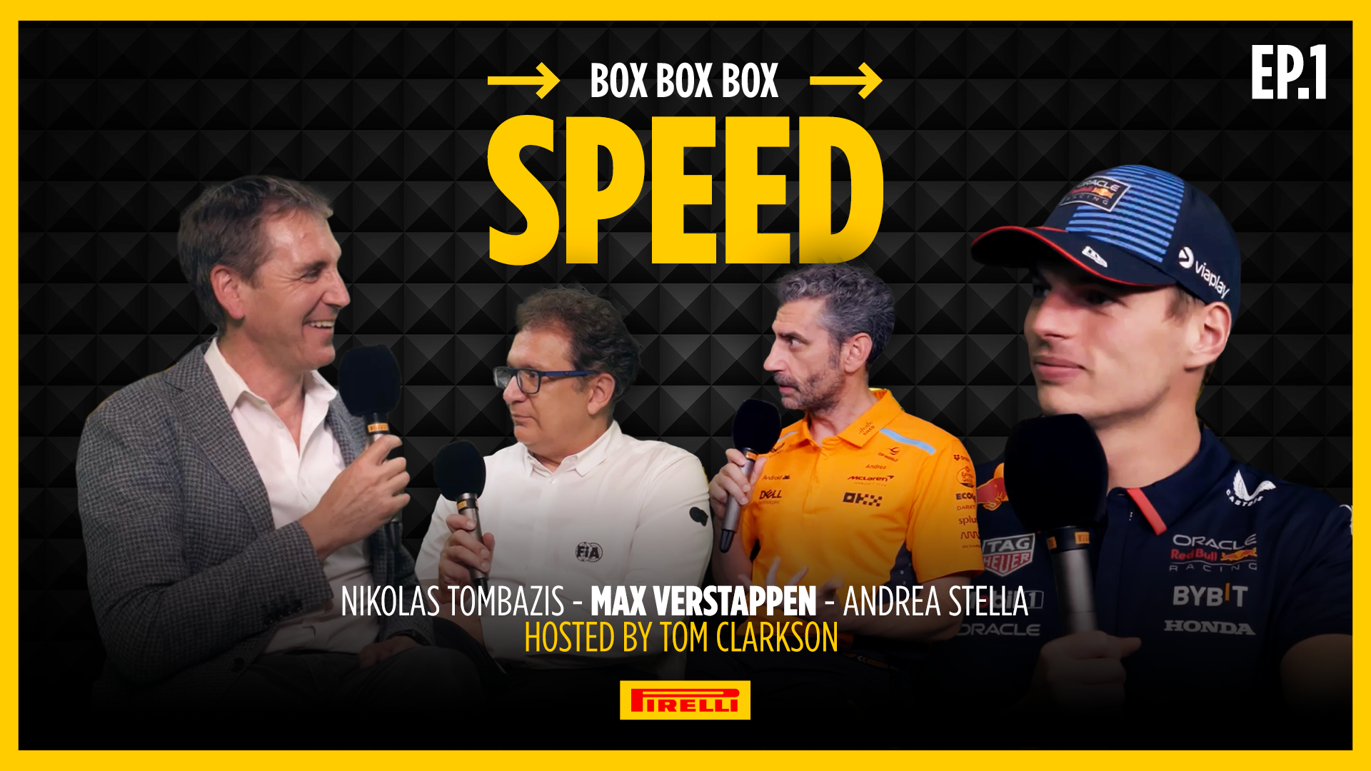 Say hello to “Box Box Box”, the first Pirelli vodcast about Formula 1