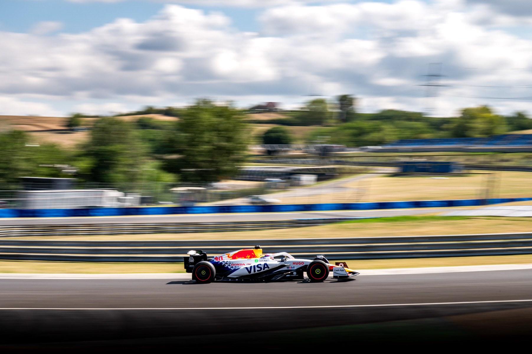 Pirelli testing in Budapest