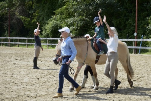 HSS Adaptive Sports Acadey at Endeavor Therapeutic Horsemanship in Mount Kisco - Edwin Torres riding Koko the horse