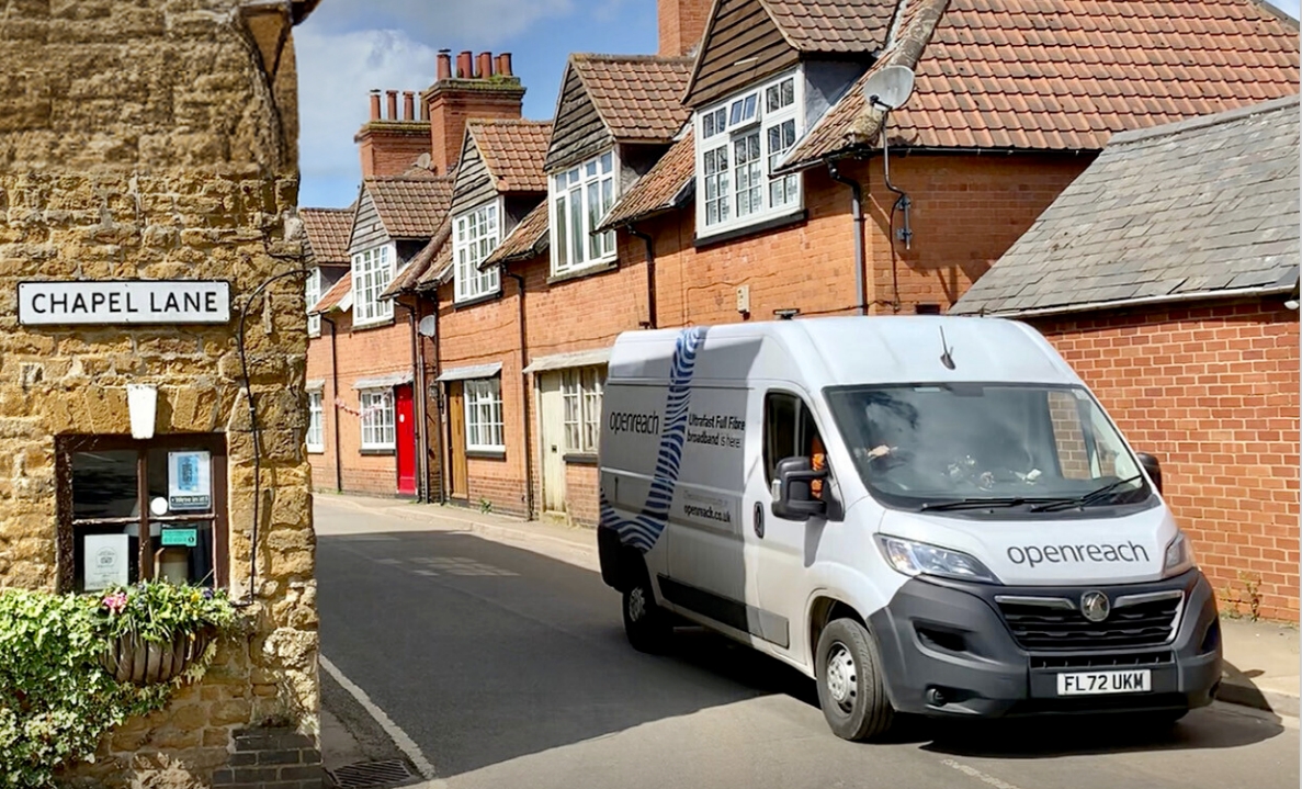 Openreach rural van shot