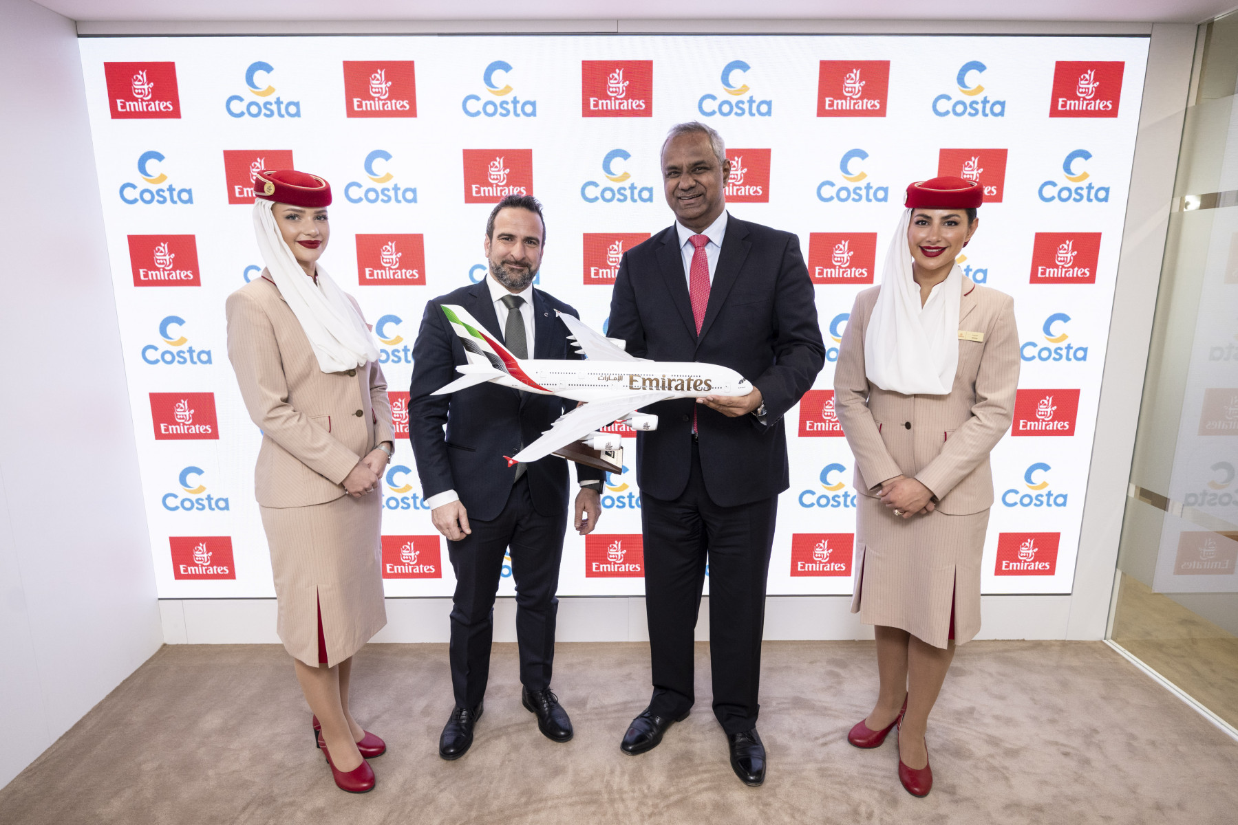 From left to right: Daniel Caprile, Vice President Pricing and Revenue Management at Costa Crociere and Nabil Sultan, Executive Vice President Passenger Sales and Country Management at Emirates
