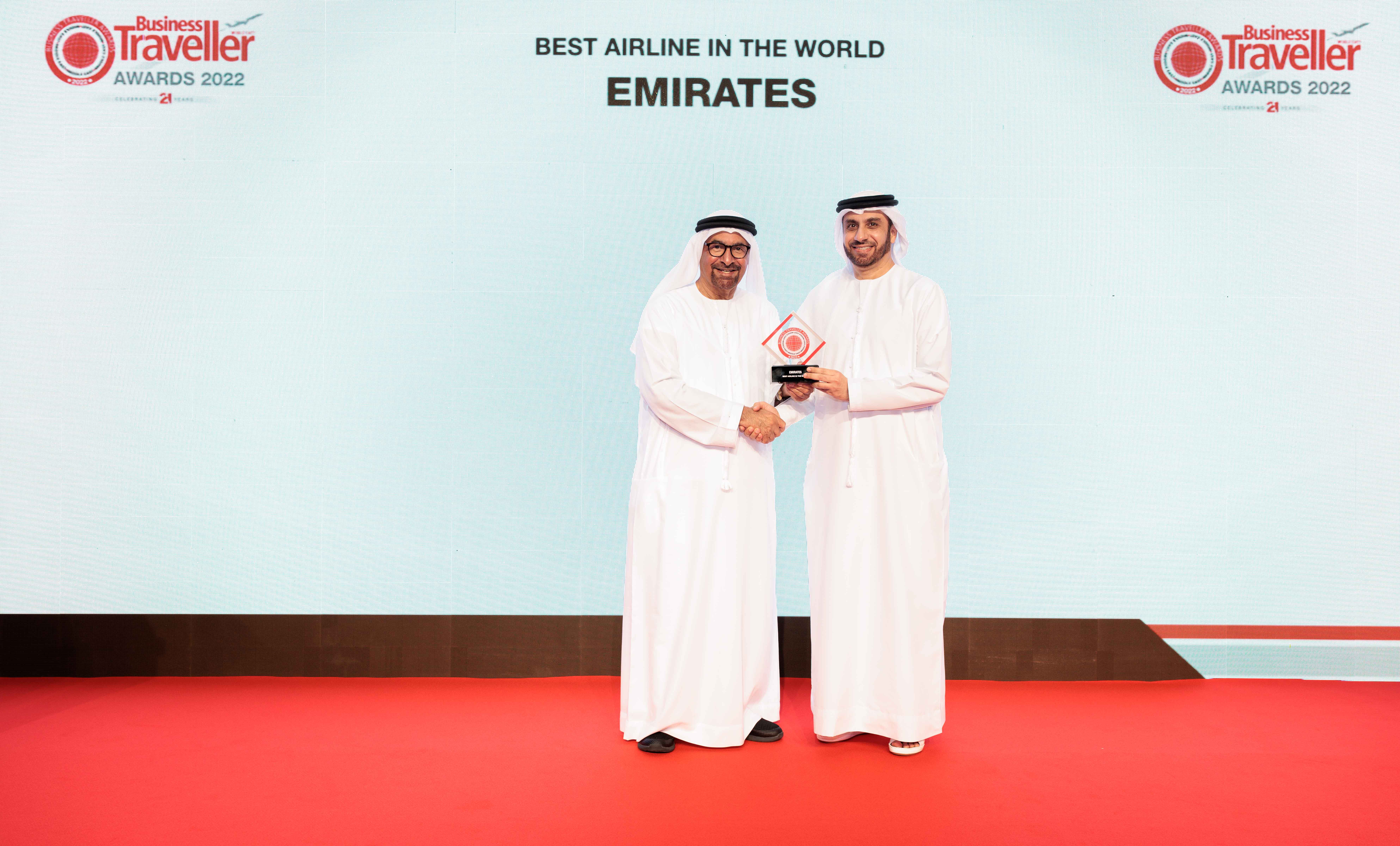 Emirates shines at the 2022 Business Traveller Middle East Awards ...