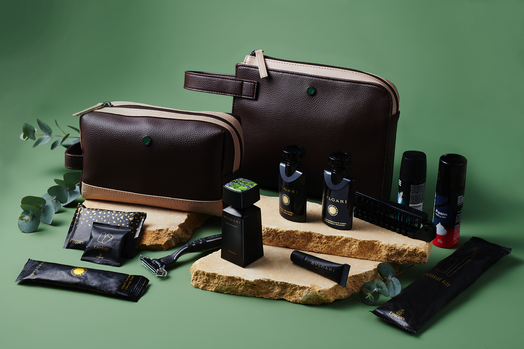 2024 Emirates & Bulgari amenity kits