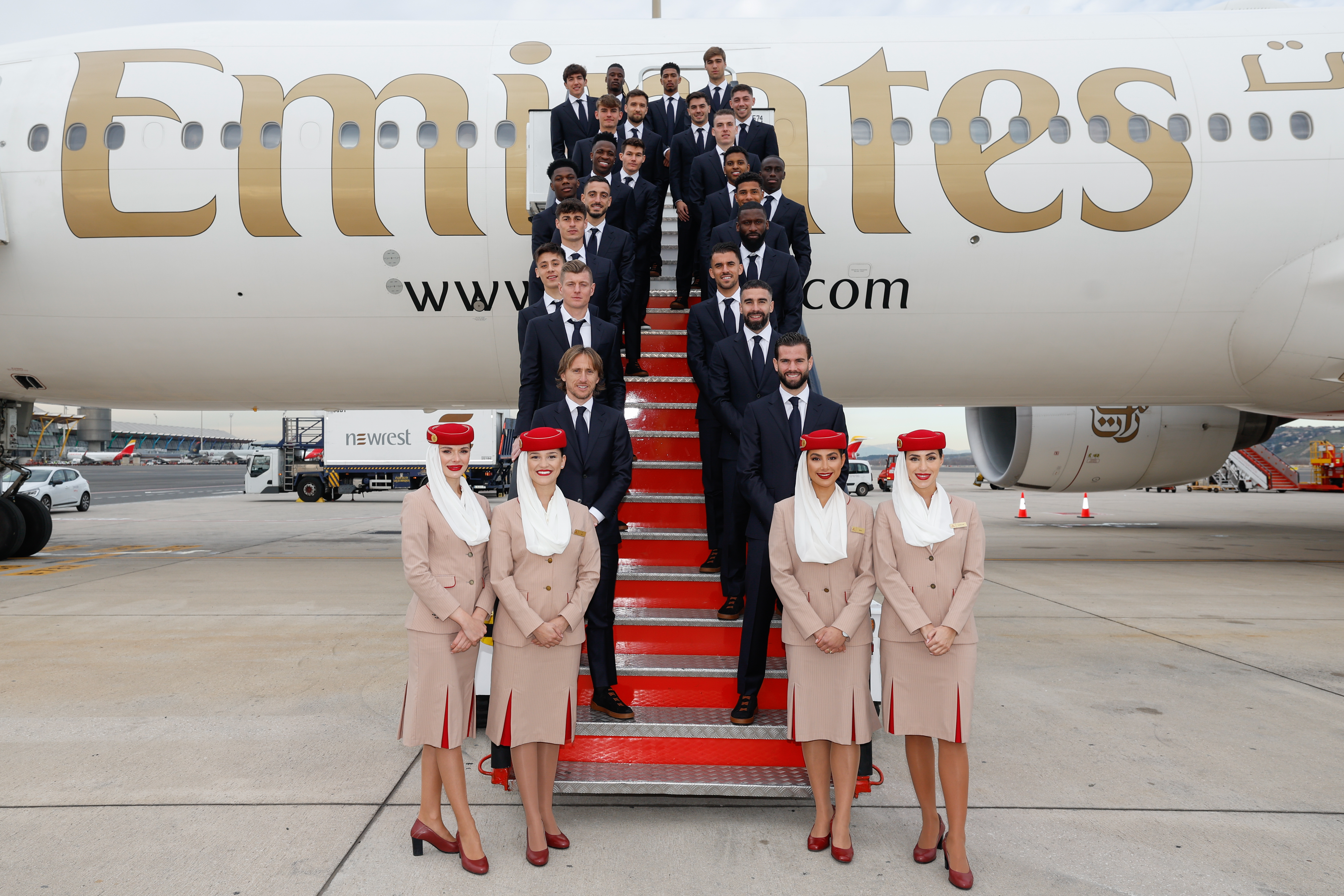 Emirates flies Real Madrid in style ahead of the Spanish Super Cup in ...