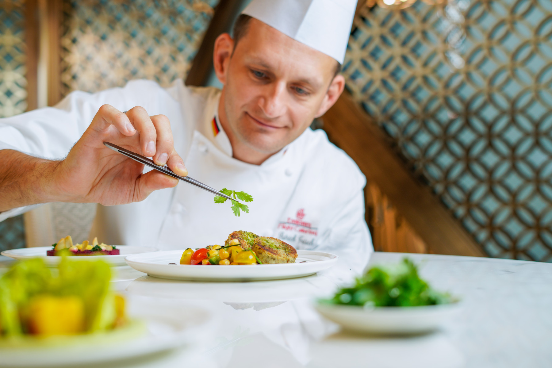 Emirates' chefs adding final touches to inflight vegan cuisine