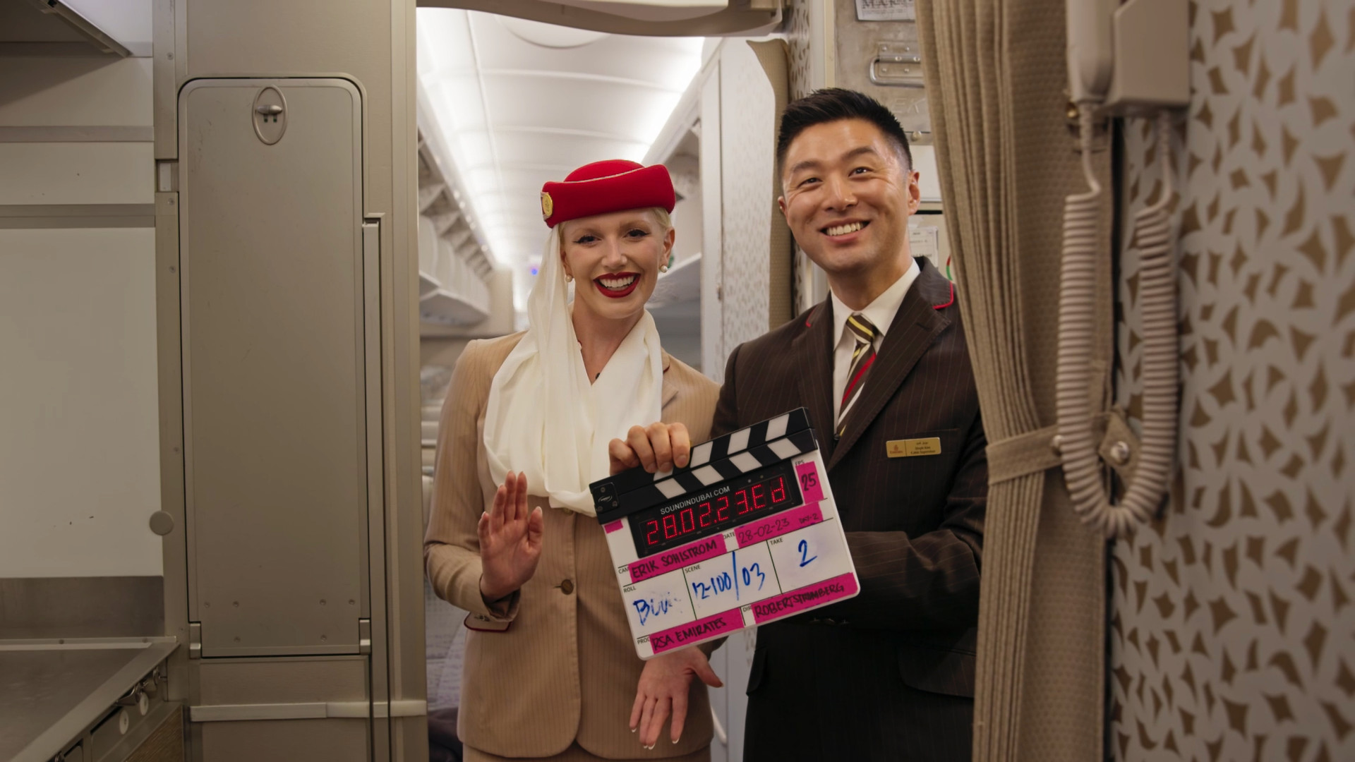 Behind the scenes filming with Emirates brand ambassador, Penélope Cruz