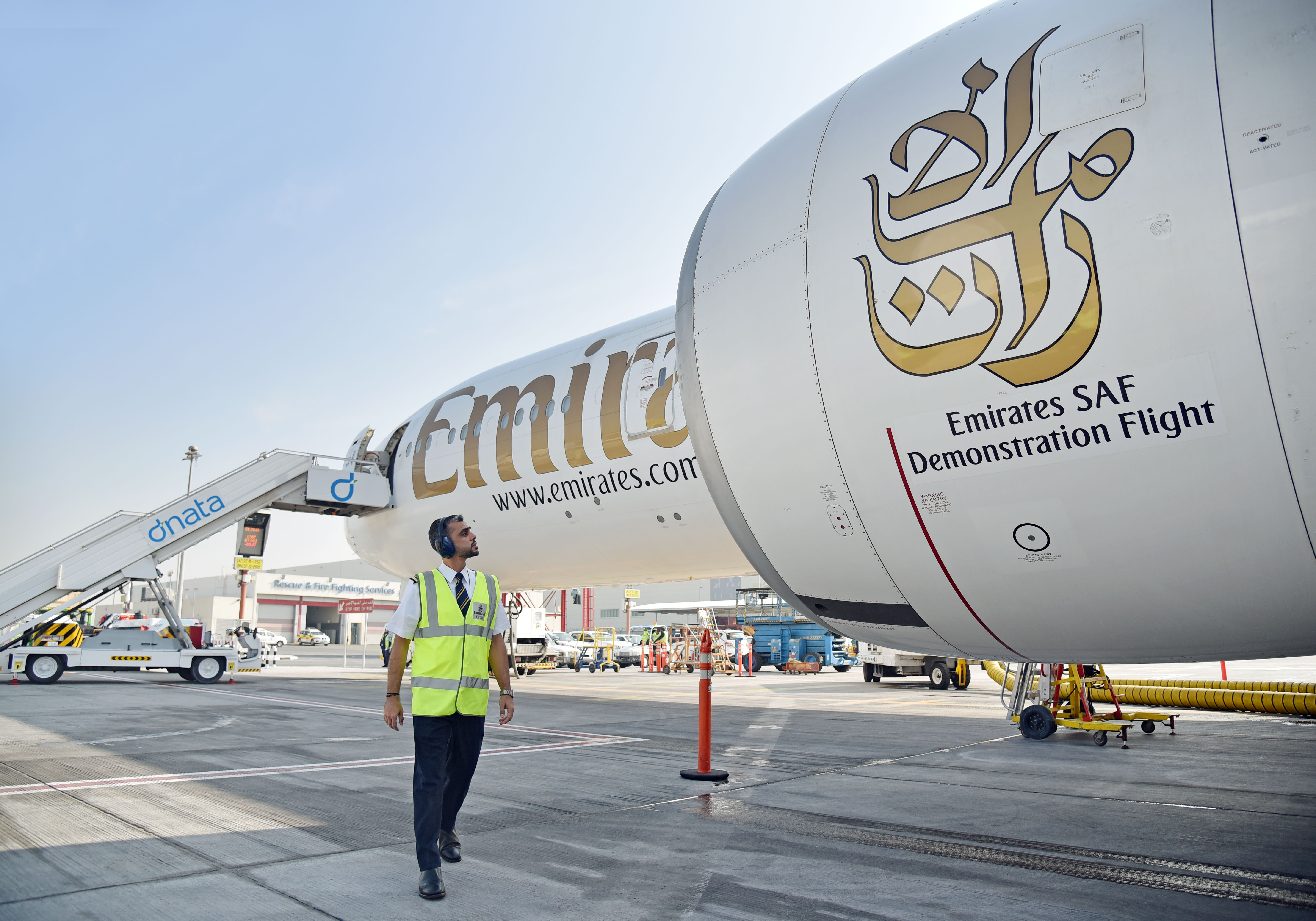 Emirates operates flight with 100% Sustainable Aviation Fuel