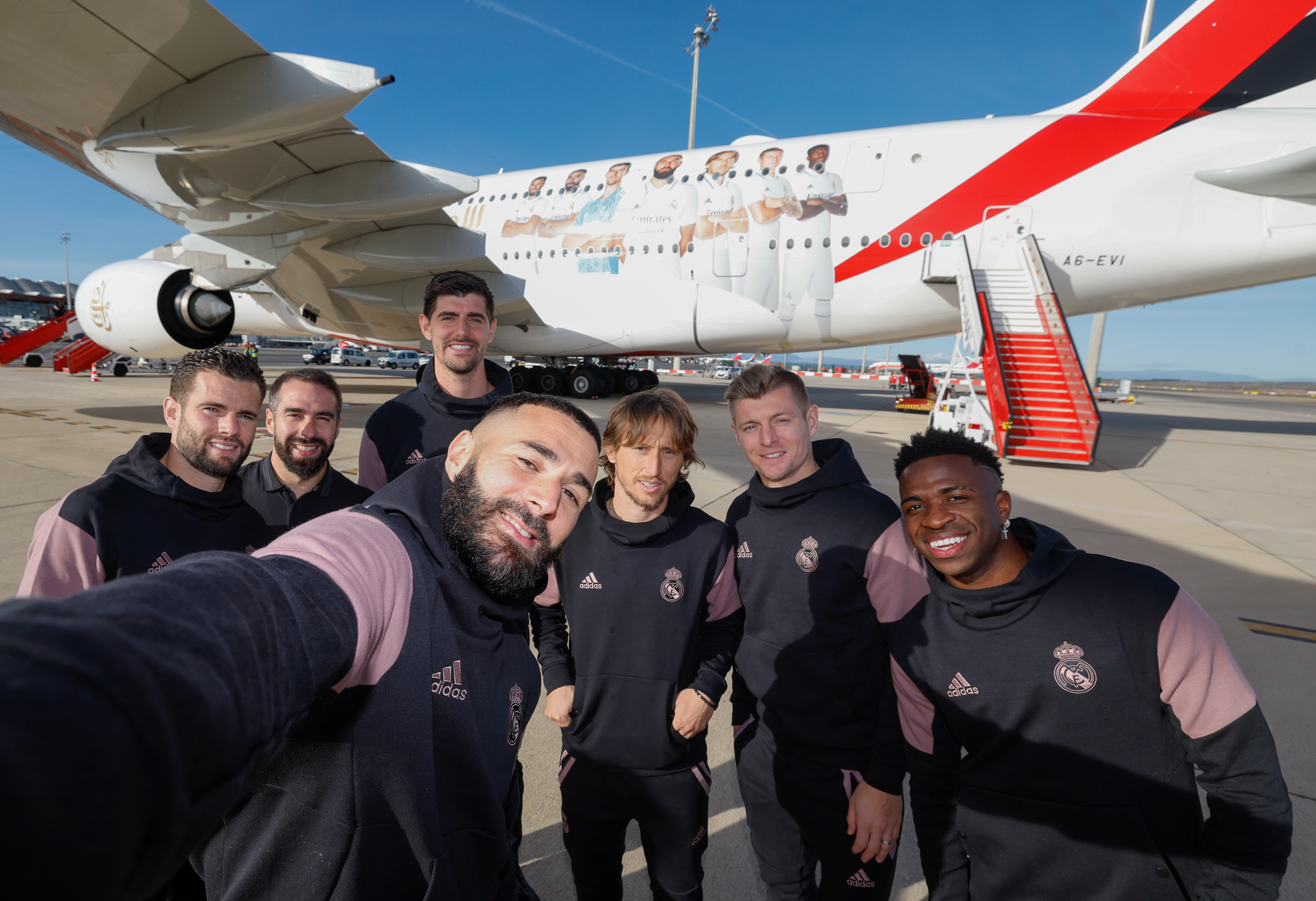 Real Madrid fly better to Riyadh on Emirates A380 with bespoke livery