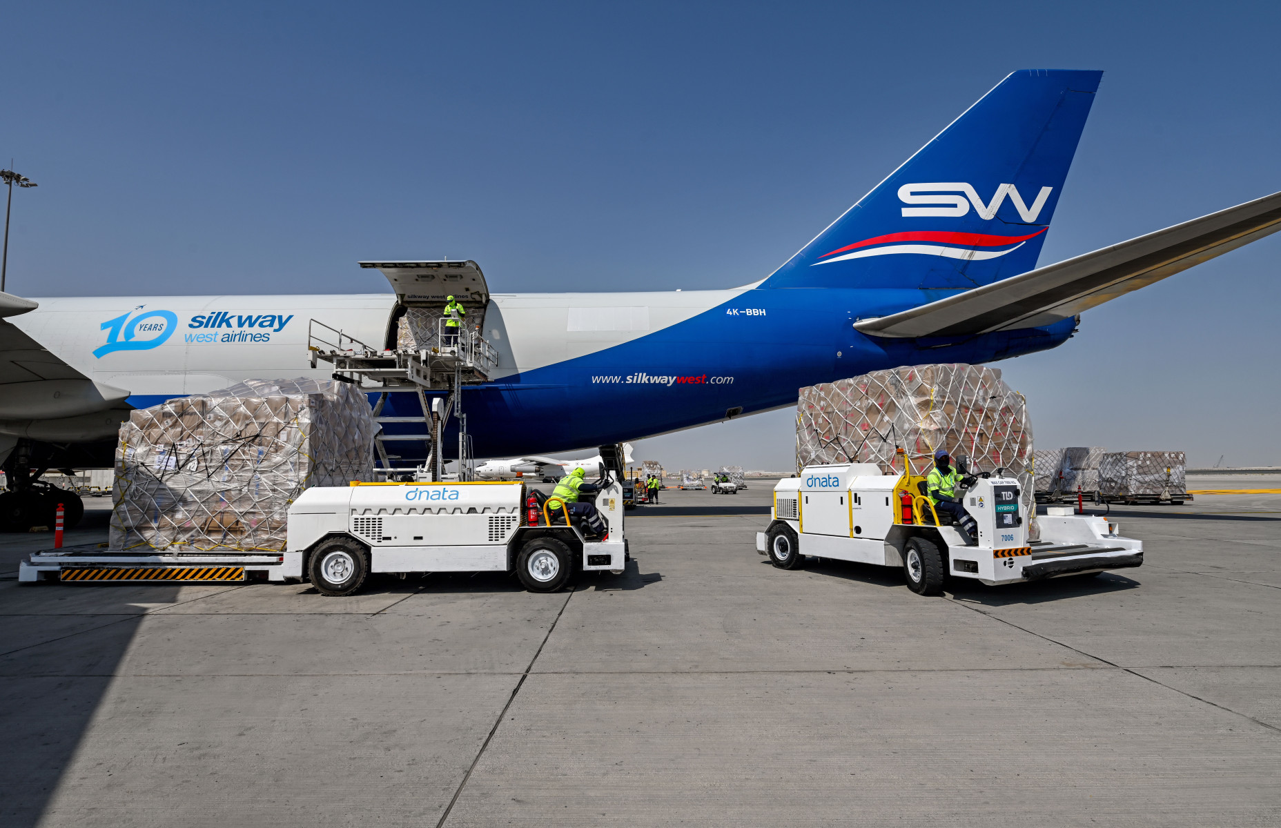 dnata currently provides a range of air services to Silk Way West Airlines across five countries dnata currently provides a range of air services to Silk Way West Airlines across five countries